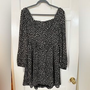 Little Black Dress with white dots